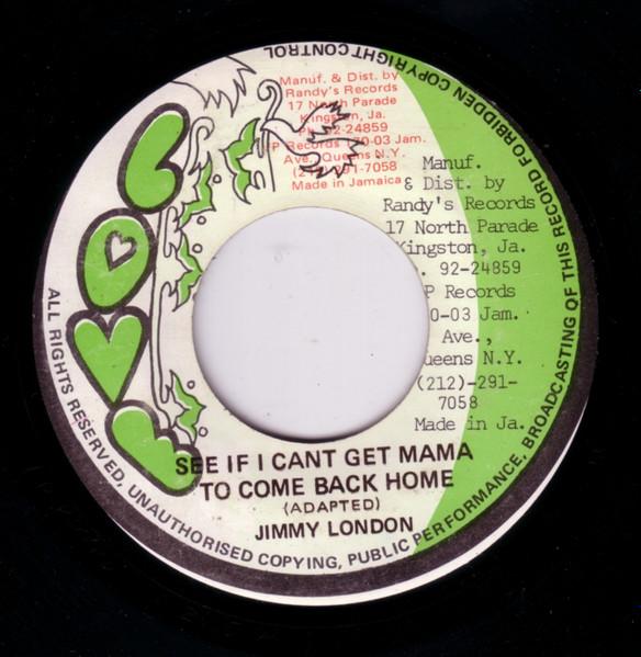 

7inch Record JIMMY LONDON See If I Cant Get Mama To Come Bac NONE Love Jamaica Reggae Ska Dub Used