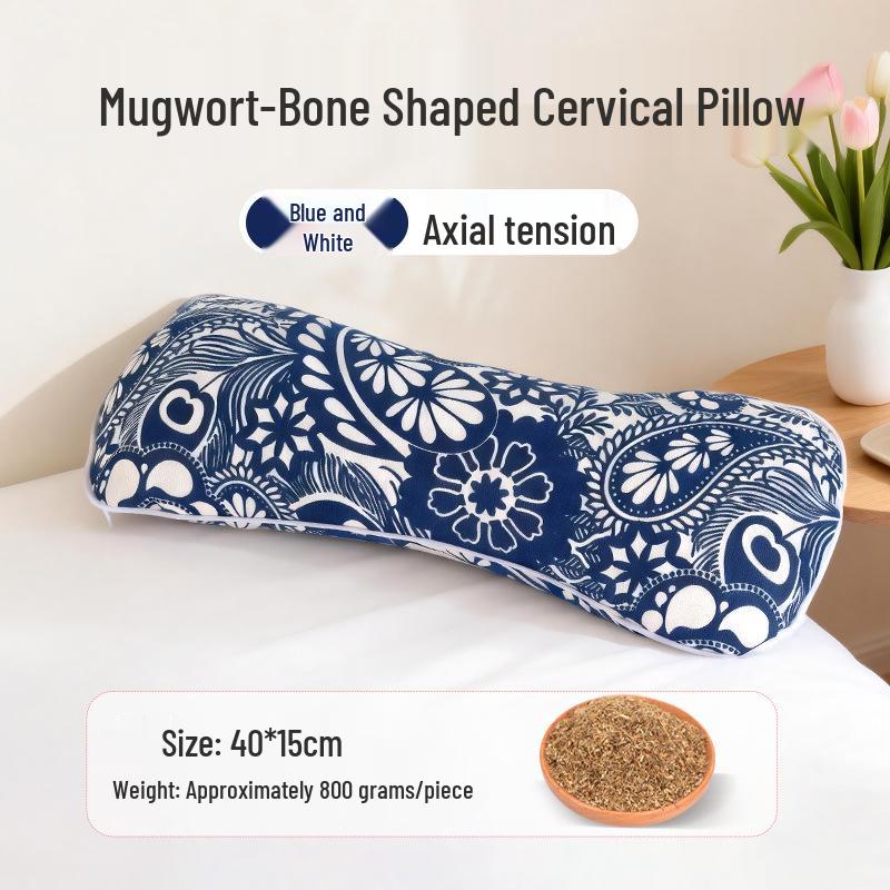 Heated Wormwood Cervical Pillow for Neck Protection and Comfort