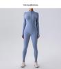 European & American Winter-Style Velvet Brushed Warm Yoga Onesie - Long-Sleeved Fitness Tights for Women
