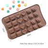 Heart-shape Silicone Mold for Baking Pan Patisserie Candy Bar Chocolate Mould DIY Wedding Gift Epoxy Resin Molds Kitchen Supply