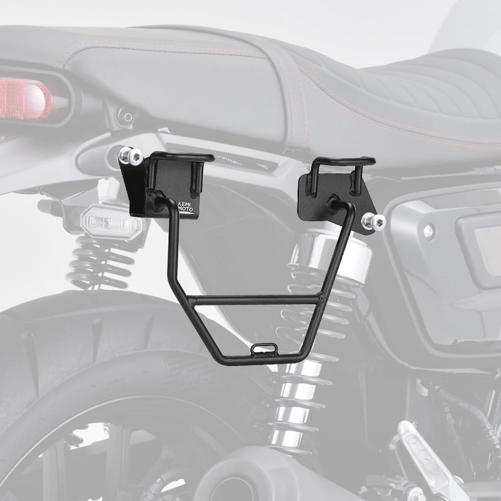 KEMIMOTO Side Bag Support for GB350S Side Bag Saddlebag Support for GB350S 2022 Right High Black Motorcycle, Support, (2021 2023) Side, Strength,