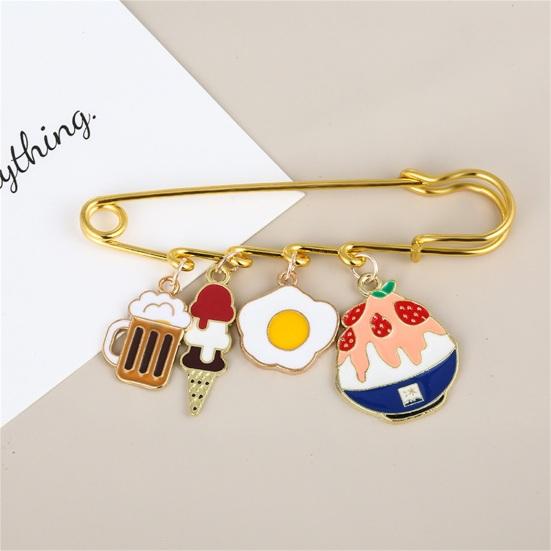 Brooch Pin Creative Shape Rust-proof Clothes Decorative Pin Jewelry Brooch
