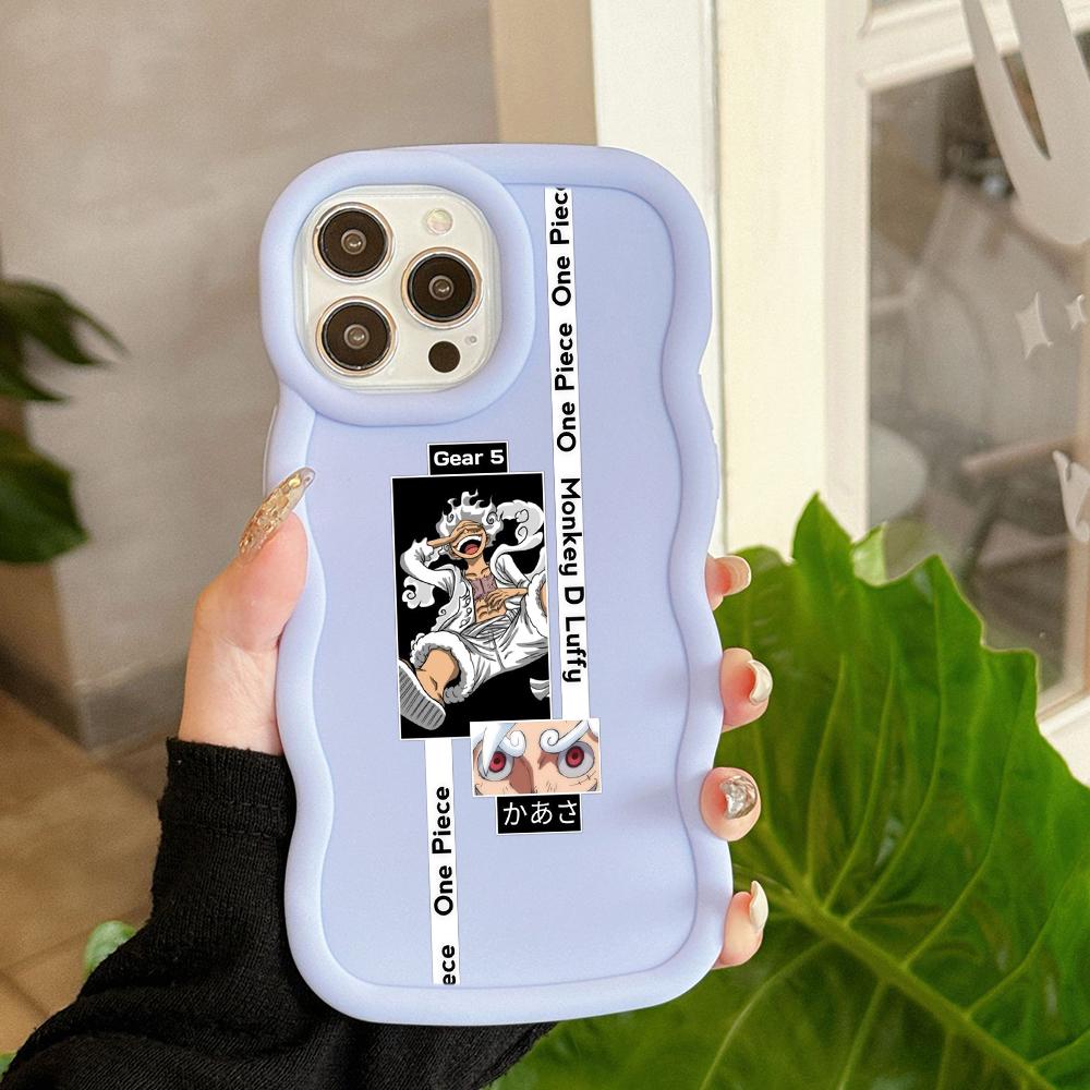 LZ28 One Piece Luffy Gear 5 Silicone Phone Cases for Samsung A15 A16 S23 FE S24 Ultra A34 A54 A14 A55 Motorola G32 E14 OnePlus Soft Cover