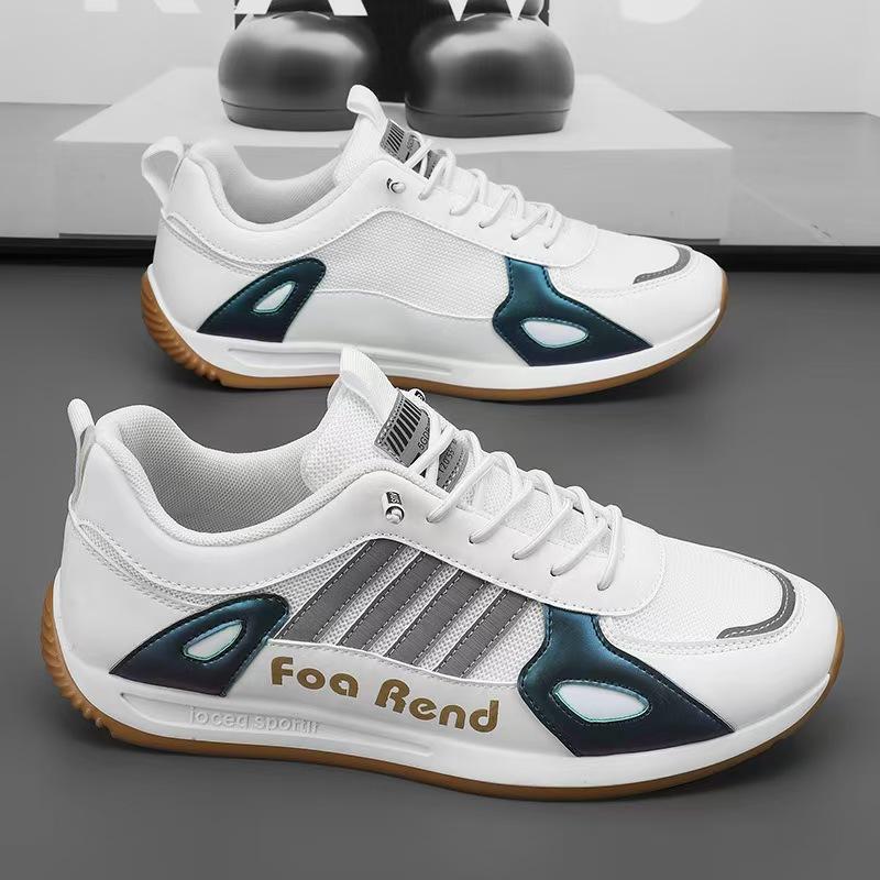 

Men s shoes spring new casual shoes men s versatile sports shoes thick-soled wear-resistant breathable net country casual shoes 44