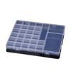 Transparent Bead Storage Box with 28 Fixed Compartments for Nail Art - High Clarity PP Material