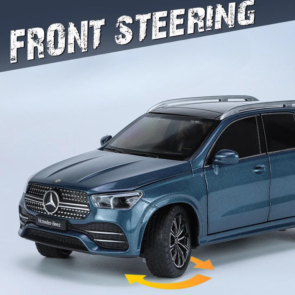 1/24 Benz GLE350 GLE SUV Legeringsmodellbil Leketøy Støpte Metallstøping Lyd og Lys Billeker for Barn Kjøretøy