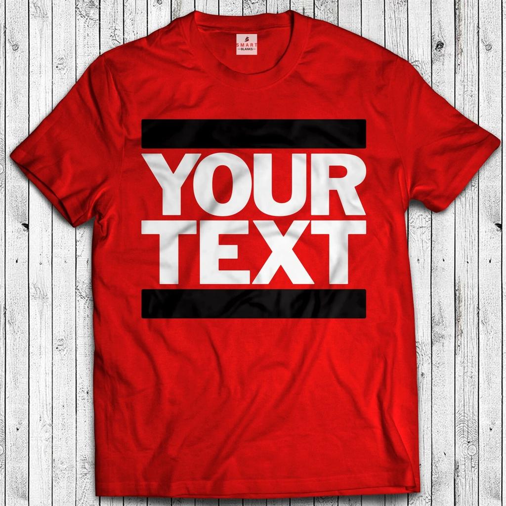Individuelles Run DMC DEIN TEXT HIP HOP CUSTOM T-Shirt Für DJ - Perfektes 80er Jahre Geschenk