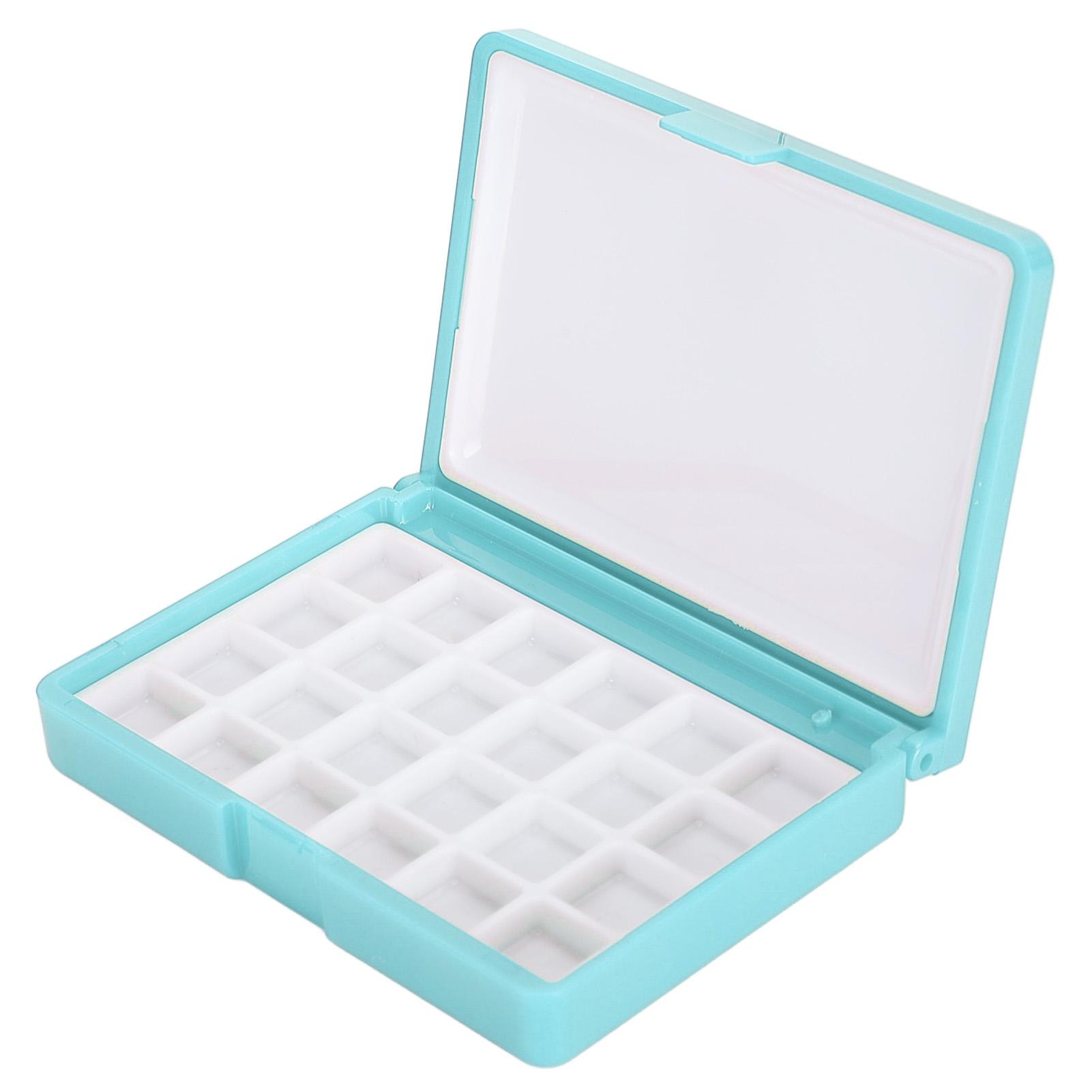 

2 шт. Пустая коробка для хранения акварельных красок, палитры, портативная пластиковая коробка для пигментов