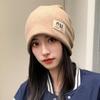 Korean Knit Beanies for Women Winter Warm Loose Skullies Outdoor Windproof Pullover Hats Unisex Skullcap