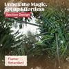 8.2 Ft Snow Frosted Christmas Tree Arch, Christmas Arch Doorway Decor with 1800 Tips and 91 Pinecones