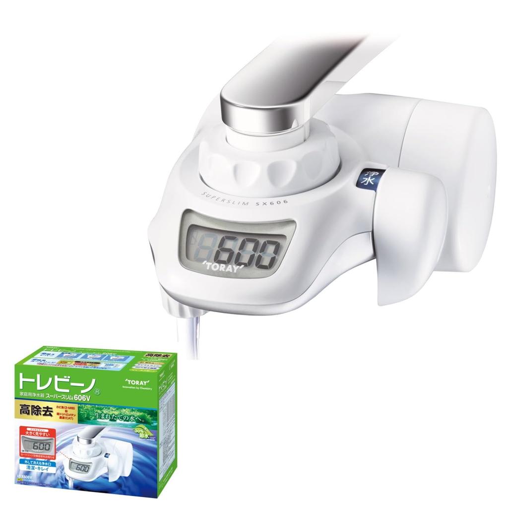 Toray Trevino Water Purifier Faucet Direct Connection Type Item Water Made In Japan SX606V Super Series White (High Removal/12 Clear/30% Saving)