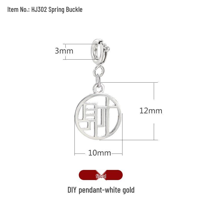 Přívěsky na náramek s charakterem Fu: Zlaté pískové přívěsky a distanční korálky pro DIY šperky