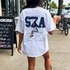 Hot Sale SZA SOS Tour Album Cover Poster Graphic Print T-Shirt Men Women Gift for Fans Concert Unisex Retro Aesthetic Summer New Tee Oversized Top