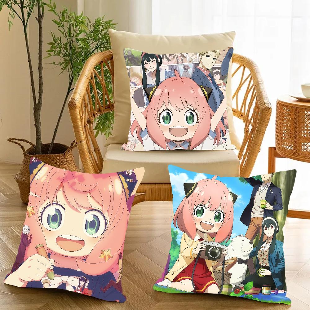 Anime S-SPY F-FAMILY Pillow Case Office Cushions Suitable For Sofa Car Bedroom Decorative Cushion Cover