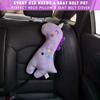 Giraffe Car Seat Belt Pillow Cute Animal Strap Belt Cushion Toy Neck Support Pillow for Kids