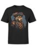 FANTUCCI Unisex Cool T-Shirts | Tiger Pirate T-Shirt | 100% Cotton