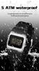 Sanda Retro Y2K Waterproof Square Wristwatch with Alarm - Unisex Multifunctional Design