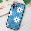 Flower Art For IPhone 15 16 14 Plus 13 12 11 17 Pro Max 17 Air Black Soft Phone Cover
