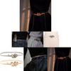 Elegant Rose Elastic Waistband For Dresses Charming Metal Waist Belt 2023 Collection