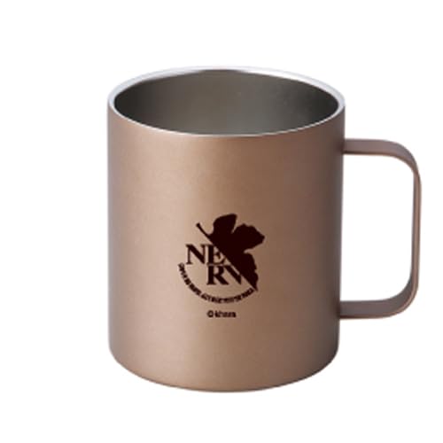 

EVA & LOGOS Vacuum-Sealed Double-Walled Stainless Steel Big Mug, Matte Brown