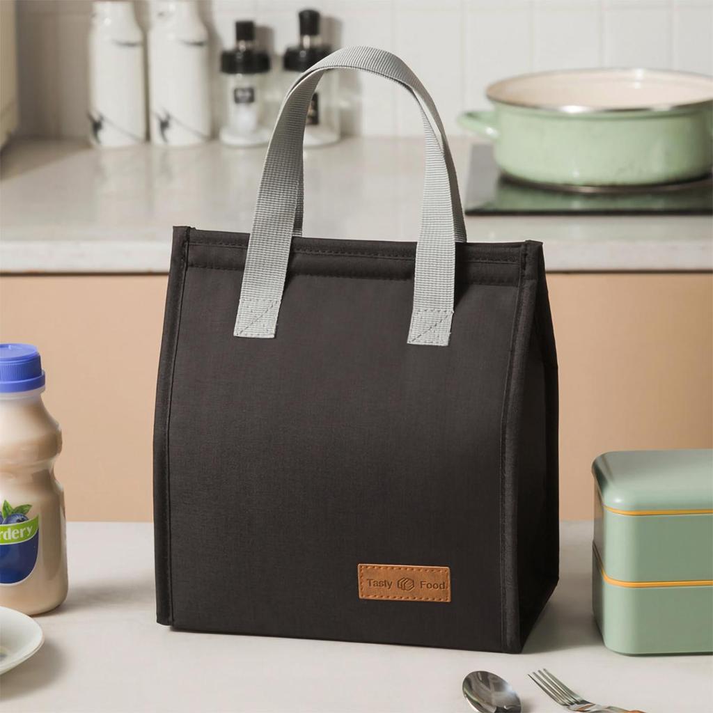 Handheld Large Capacity Lnsulated Lunch Bag Lnsulation Bento Pack Aluminum Foil Rice Bag Meal Pack Ice Pack Student Bento Lunch Handbag Insulation