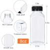 DANALLAN 30 Pack 8oz Empty Plastic Bottles with Leak-Proof Caps Food Grade Recyclable Bulk Beverage Containers Clear PET Bottles for Homemade Juice,