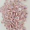 Perline in Ceramica Dipinta Tulipano e Farfalla Rosa Retrò per Braccialetti e Collane Fai da Te
