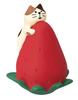 Decore Kitten and Jumbo Strawberry, Approx. 46 X 46 X 65mm (ZCB-90895)