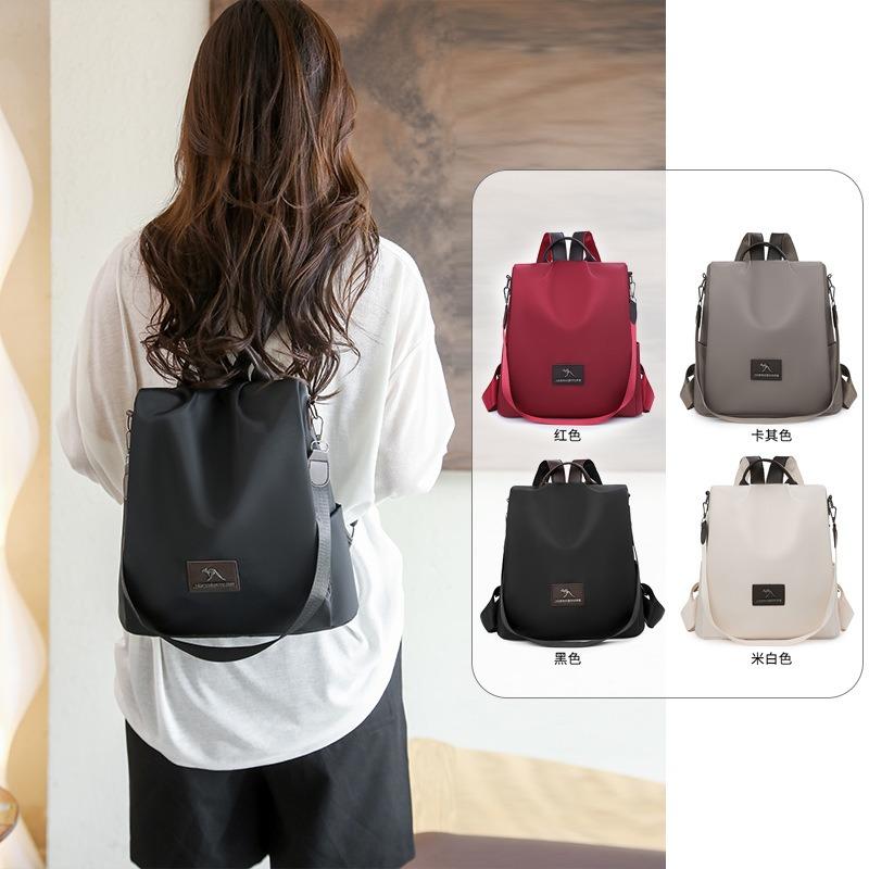 Outdoor Commuter Travel Women's Backpack Simple Nylon Versatile Student Bag Multi-purpose Anti-theft Casual Shoulder Bag