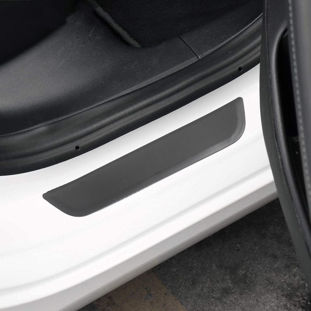 Tesla Model Y Door Sill Protection Pads - Front & Rear Interior ABS Strips