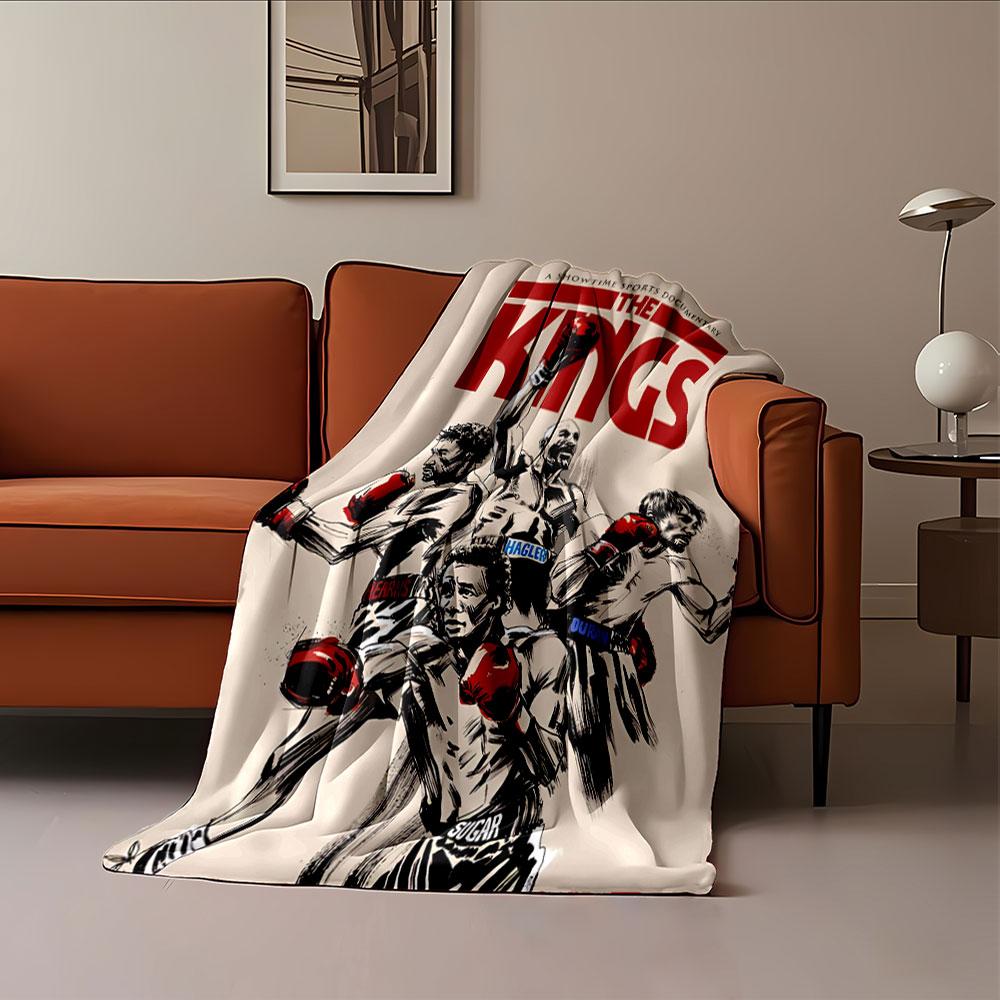 Boxing Legends Documentary Blanket for all seasons blanket lunch break throw gift