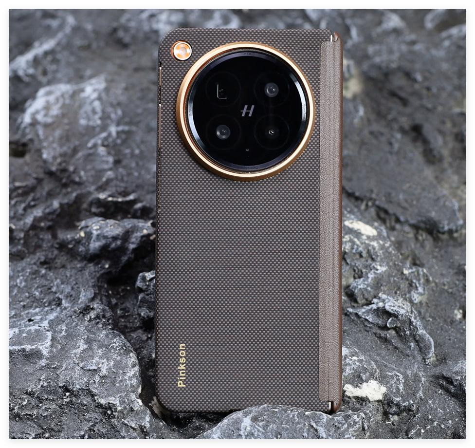 Pinkson Vectran Fiber Magnetic Axis Phone Case Suitable For OPPO Find N6 Central Axis Hinge Protective Case