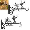 Outdoor Metal Lantern Bracket Aesthetic Wall Plant Hanger, Hanging with Bird Pattern, Anti Rustproof Garden Hook for Feeders Rust Hooks Plants Feeder