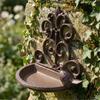 Nordic Styles Cast Iron Bird Feeder Wall Mounted Wild Bird Feeding Station Ornaments For Garden Balcony Yard Decoration P9YB