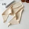 Retro Style Scarf Pure Color Headscarf, Large Triangular for Women, Adjustable Travel Headscarf Strap Turban Headband, Soft Elastic Decorative