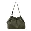 Fashion Versatile Large-capacity Shoulder Messenger Bag Women's 2025 New Nylon Bag Casual Simple Solid Color Tote Bag