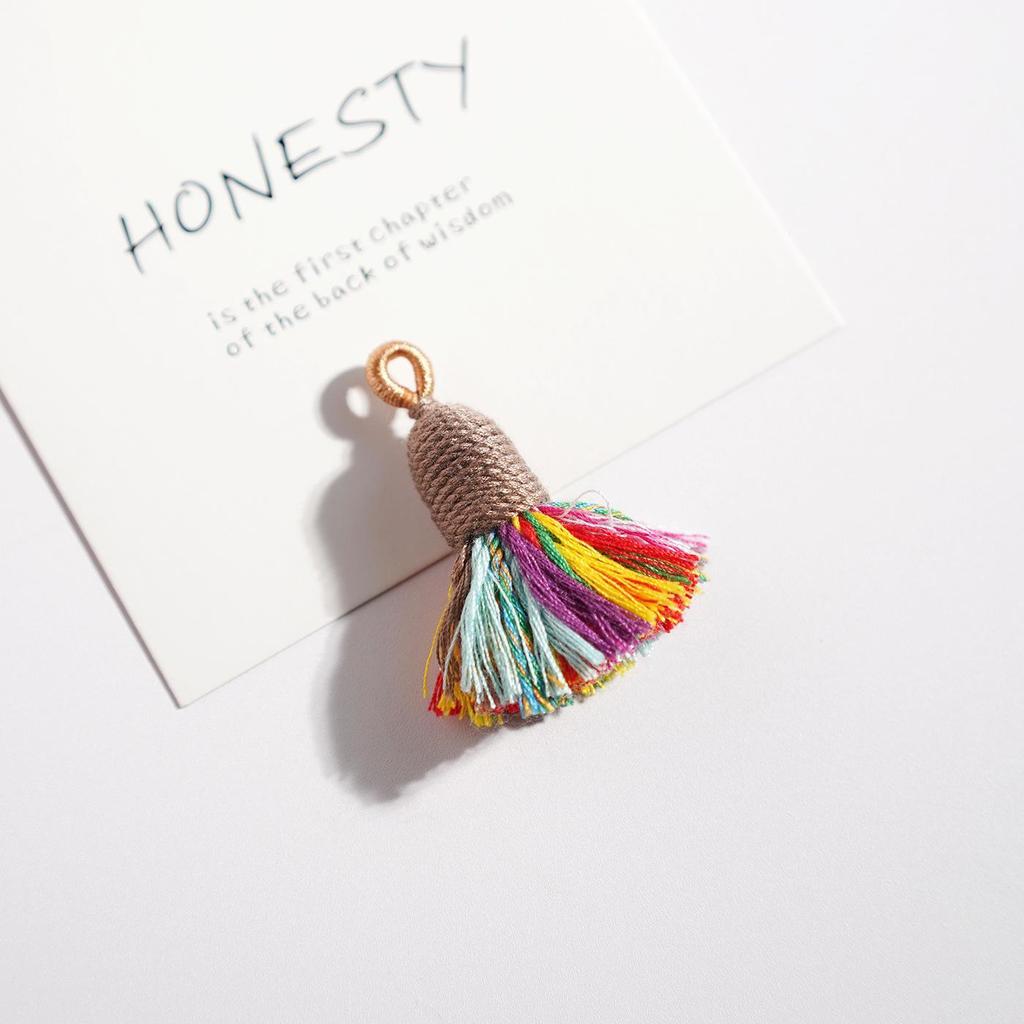 Handwoven Colorful Tassel Keychain & Phone Charm - DIY Jewelry Accessory