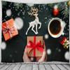 Christmas Tree Christmas Gift Printed Pattern Tapestry Home Living Room Bedroom Wall Background Decoration Tapestry