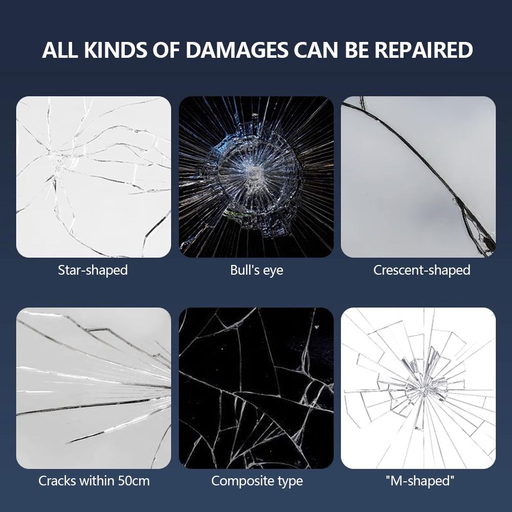 Quick Fix Car Windshield Repair Kit Windshield Crack & Scratch Glass Resin Adhesive Liquid for Car Maintenance DIY Repair Tool
