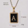 Stainless Steel Letter Pendant Clavicle Chain Necklace for Women - European & American Style
