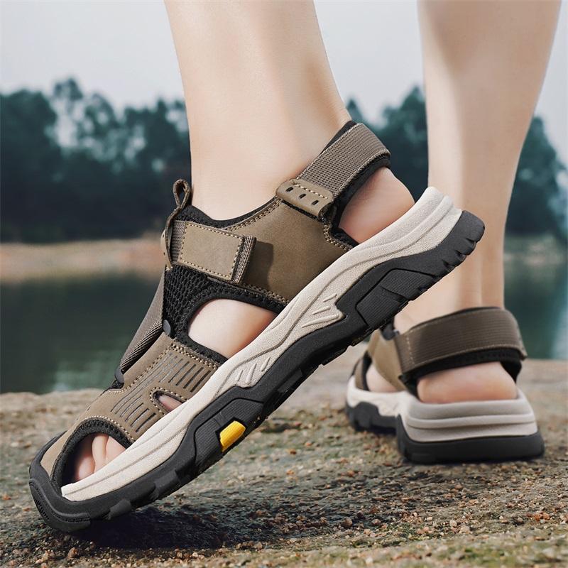 Fashion Fashion Light Casual Sneakers Mens Beach Sandals 2025 Summer Gladiator Mens Sandals Outdoor Roman Sandals Breathable Men Shoes