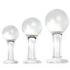 VaHpp Glas Analplug Runde Kugel Mit Griff Durchmesser 4,5/5,5/6cm Sexspielzeug Anale Masturbation Dehnungstraining Transparent Glatt
