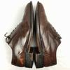 AMBLER Vintage Full Brogue Wingtip Business Shoes Brown Size 7.5 (25.5) All Leather Men's