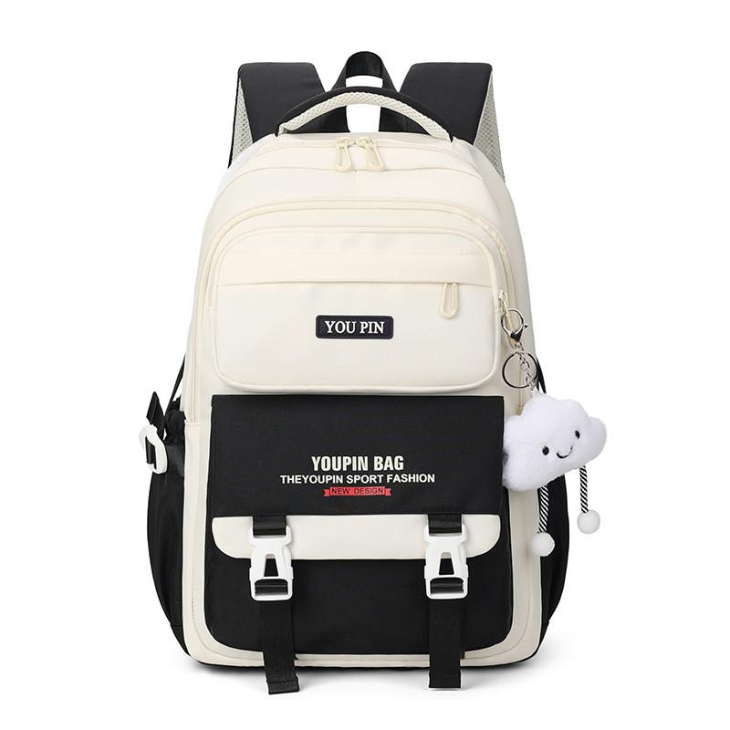Letter Backpack Printed Large Capacity Anti Splashing Water Student Schoolbag