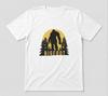Bigfoot Grabbed My Wiener Funny Graphic Unisex White Unisex T-Shirt