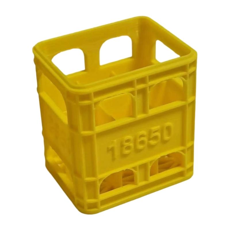 3D-gedruckter Batterie-Organizer, stapelbar für 2A 3A 18650 Batterien, mit großer Speicherkapazität, Batteriebox