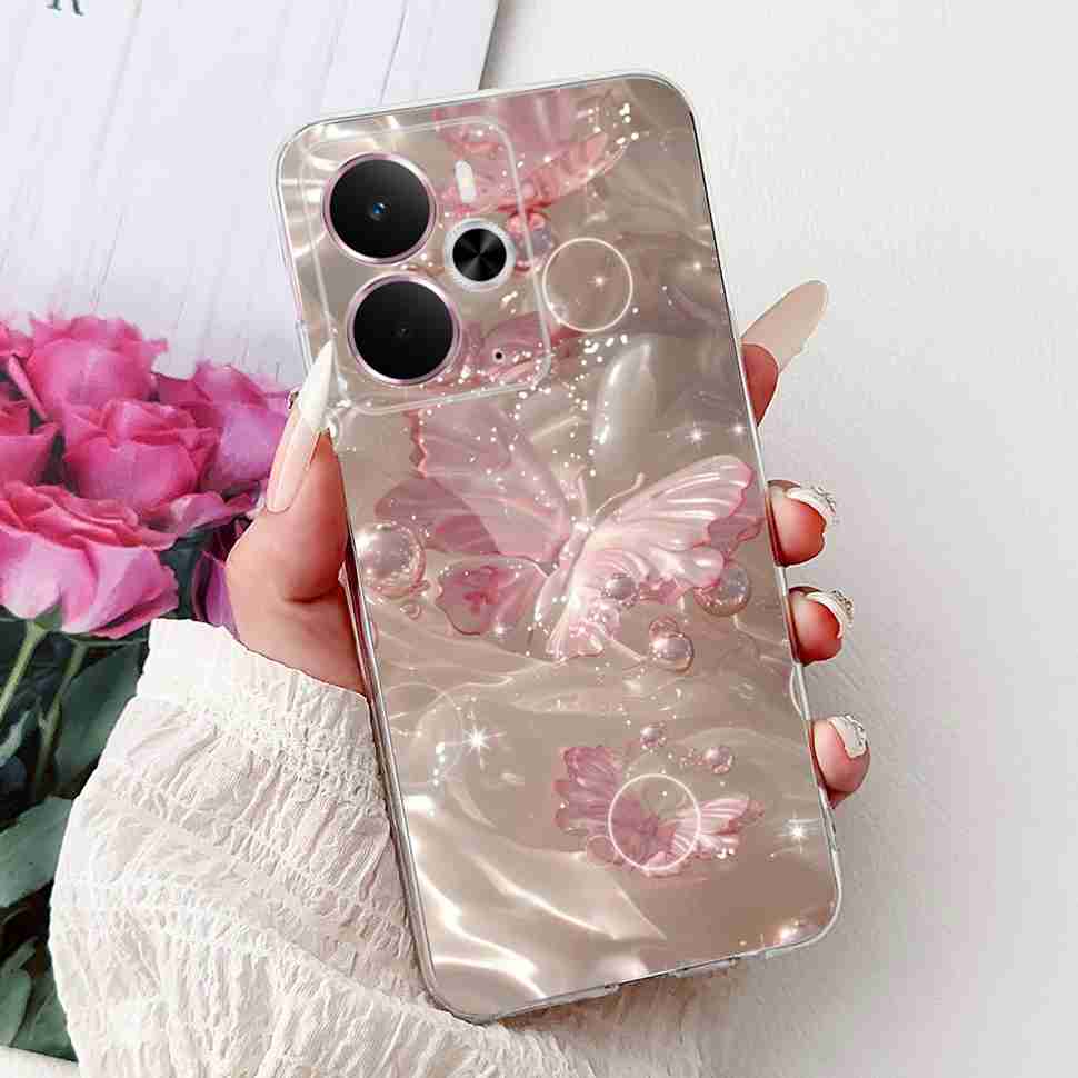 Bumper Clear Case For Realme 14 5G Soft Transparent Cases Silicone Shockproof Cover For Realme 14 14X Pro Realme14Pro Fundas