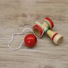 Miniature Japanese Traditional Wooden Kendama Toy (6.5cm H x 3cm W x 2cm D) Set of 10 for Commercial Use
