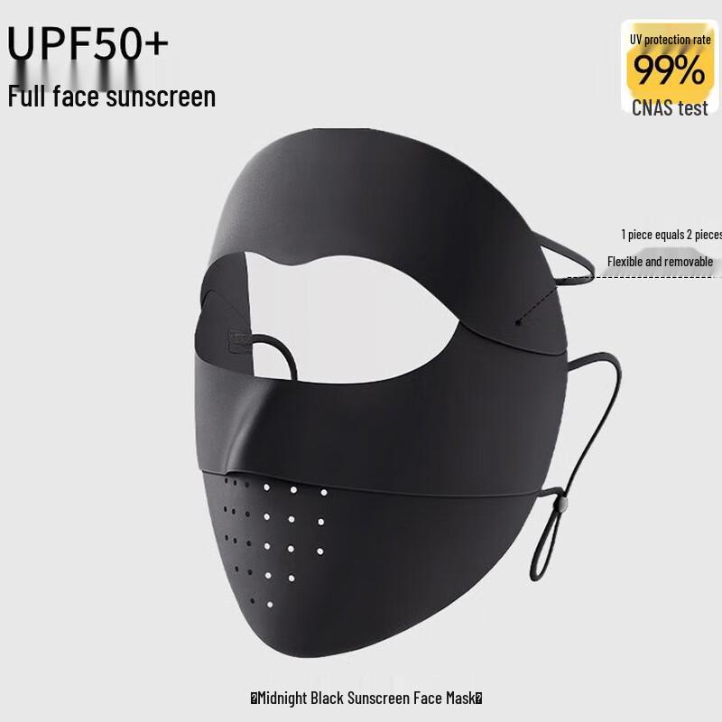 Breathable Ice Silk Detachable Sun Protection Face Mask