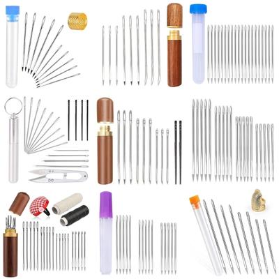 Professional Hand Sewing Stitching Needle Tools with Storage Container DIY Sewing Stitcher Stitching Tool Stitcher